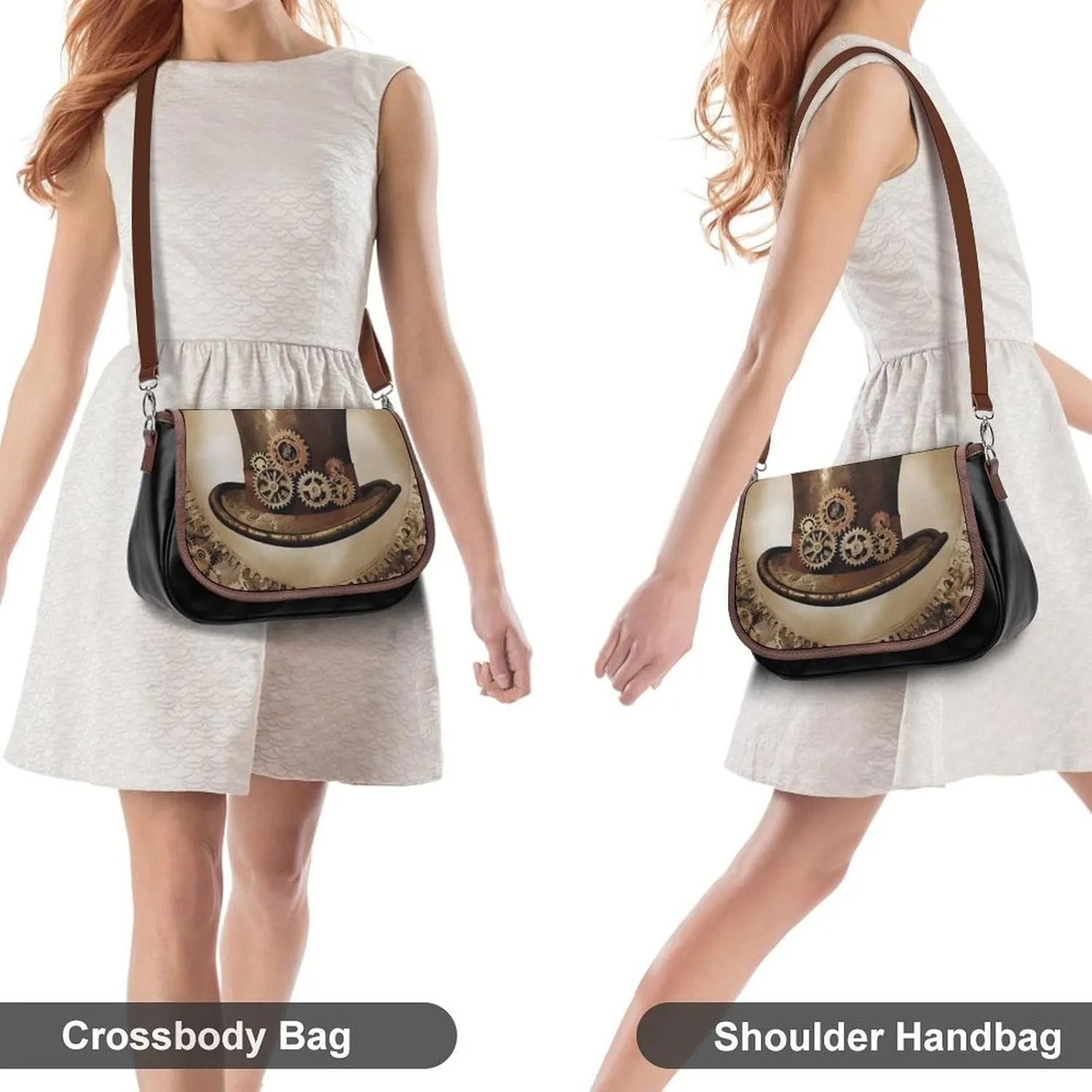 Womens PU Leather Crossbody Bag Lightweight Cellphone Purse Handbags with Adjustable Strap