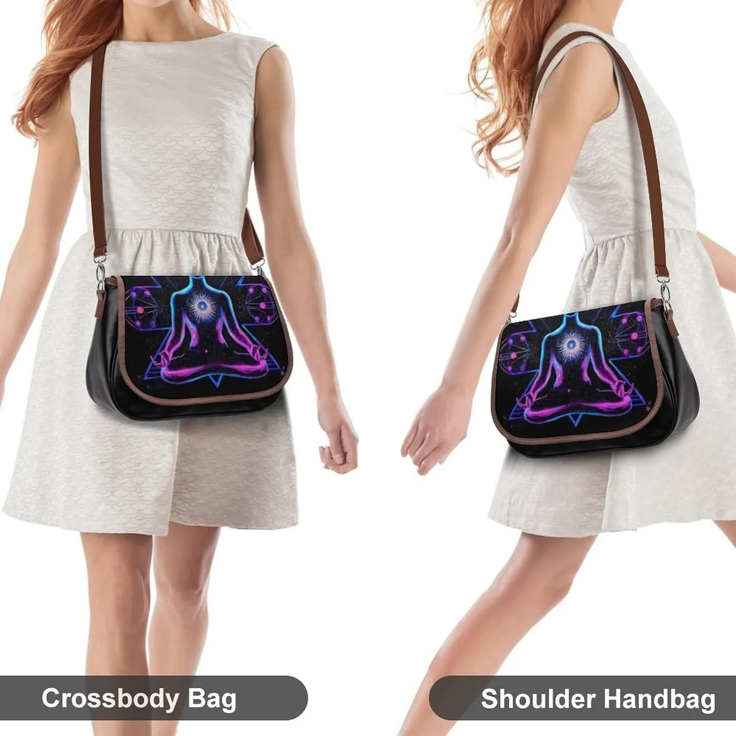 Womens PU Leather Crossbody Bag Lightweight Cellphone Purse Handbags with Adjustable Strap