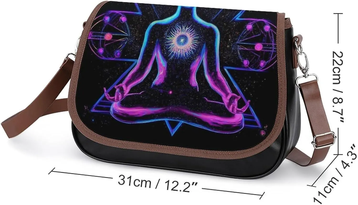 Womens PU Leather Crossbody Bag Lightweight Cellphone Purse Handbags with Adjustable Strap