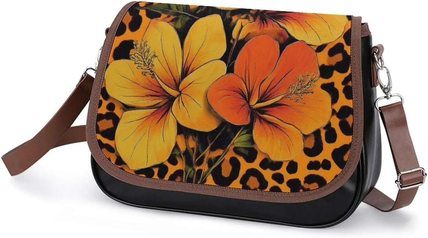 Womens PU Leather Crossbody Bag Lightweight Cellphone Purse Handbags with Adjustable Strap
