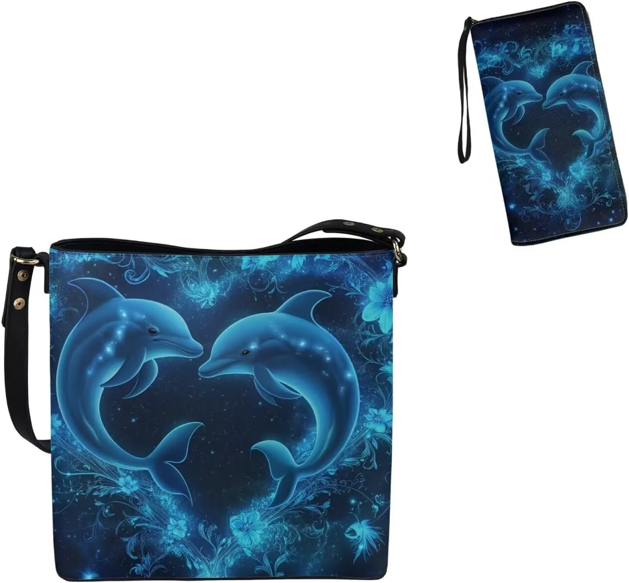 Womens Purses and Handbags Fashion Office Work Handbag Purse 2Pcs Set