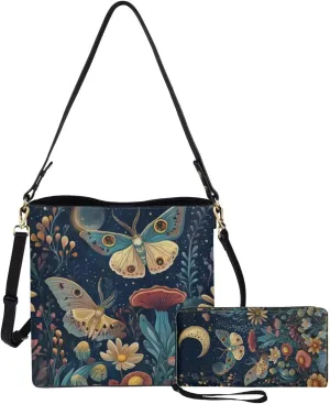 Womens Purses and Handbags Fashion Office Work Handbag Purse 2Pcs Set