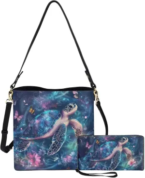 Womens Purses and Handbags Fashion Office Work Handbag Purse 2Pcs Set