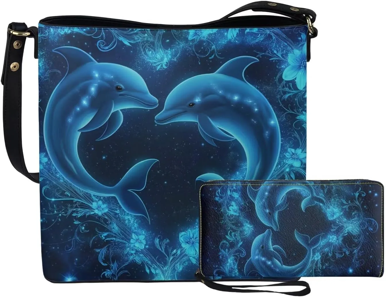 Womens Purses and Handbags Fashion Office Work Handbag Purse 2Pcs Set