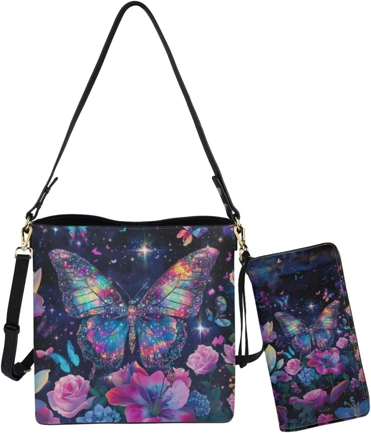 Womens Purses and Handbags Fashion Office Work Handbag Purse 2Pcs Set