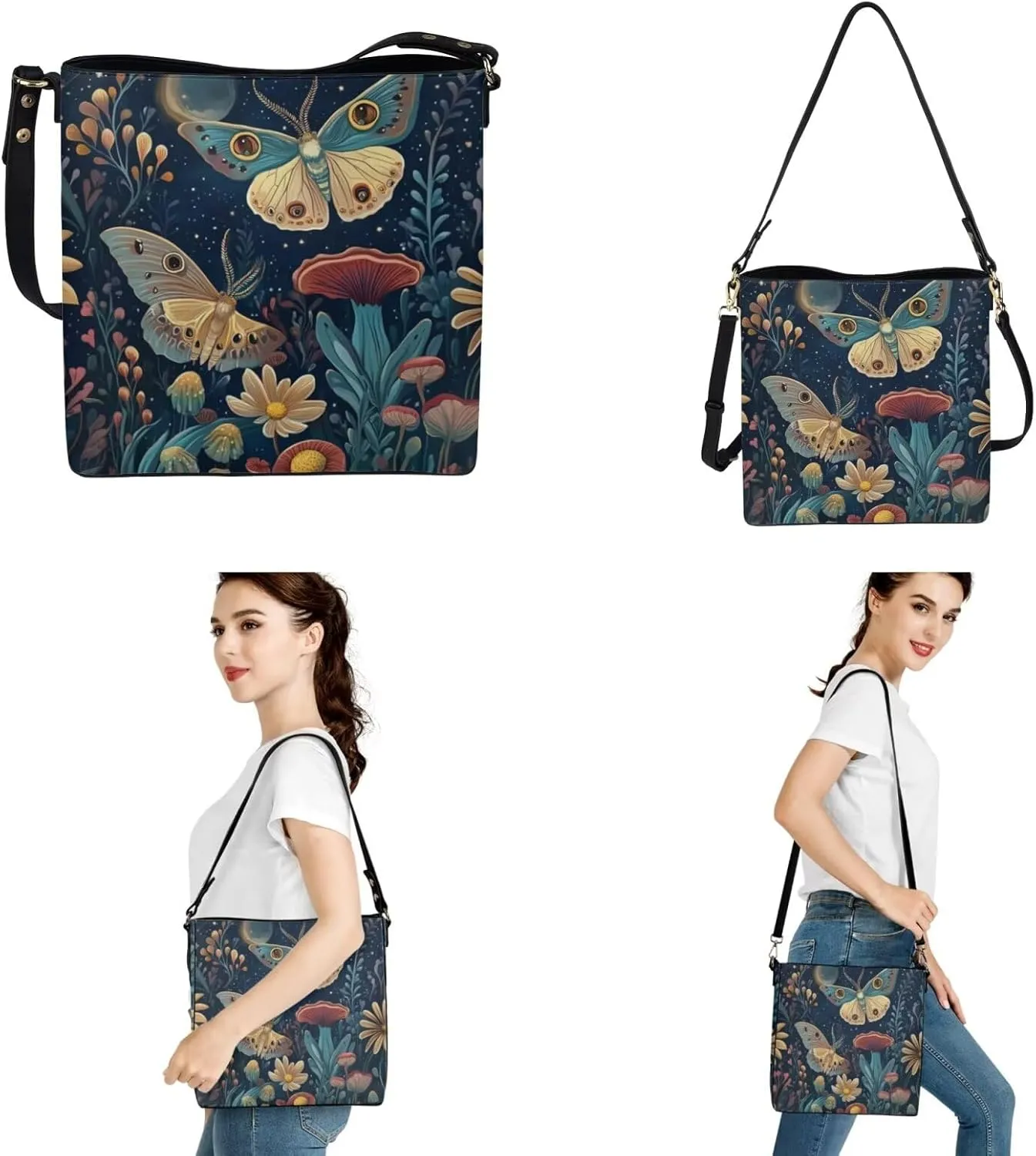 Womens Purses and Handbags Fashion Office Work Handbag Purse 2Pcs Set