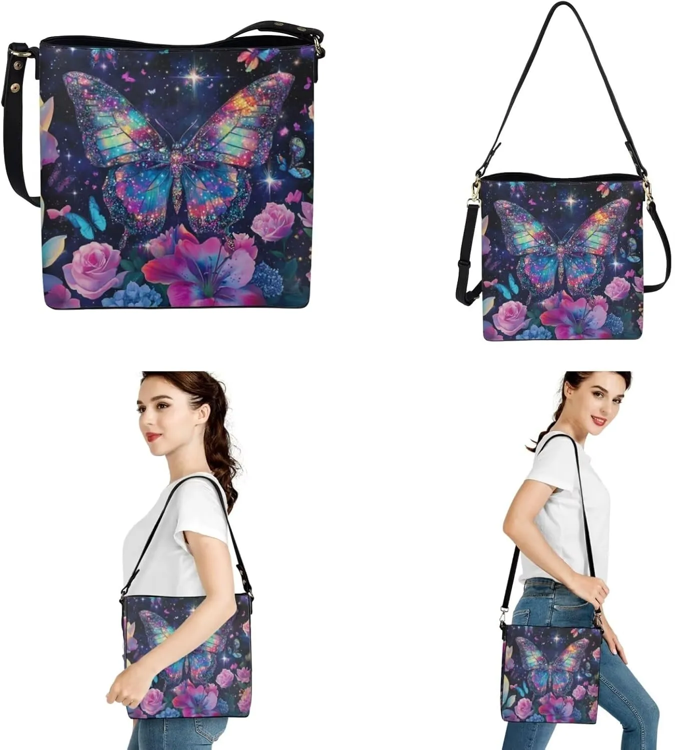 Womens Purses and Handbags Fashion Office Work Handbag Purse 2Pcs Set