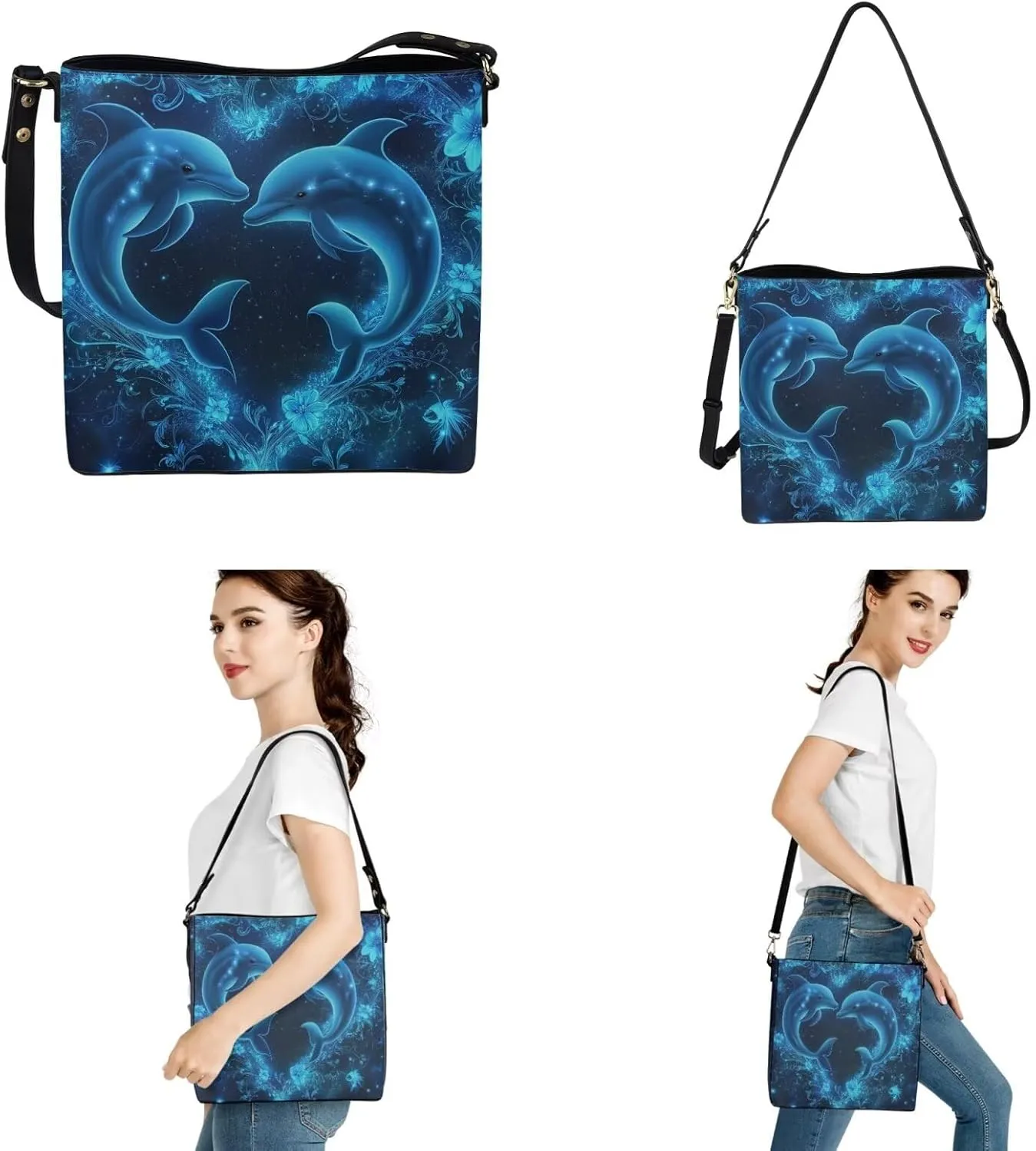 Womens Purses and Handbags Fashion Office Work Handbag Purse 2Pcs Set