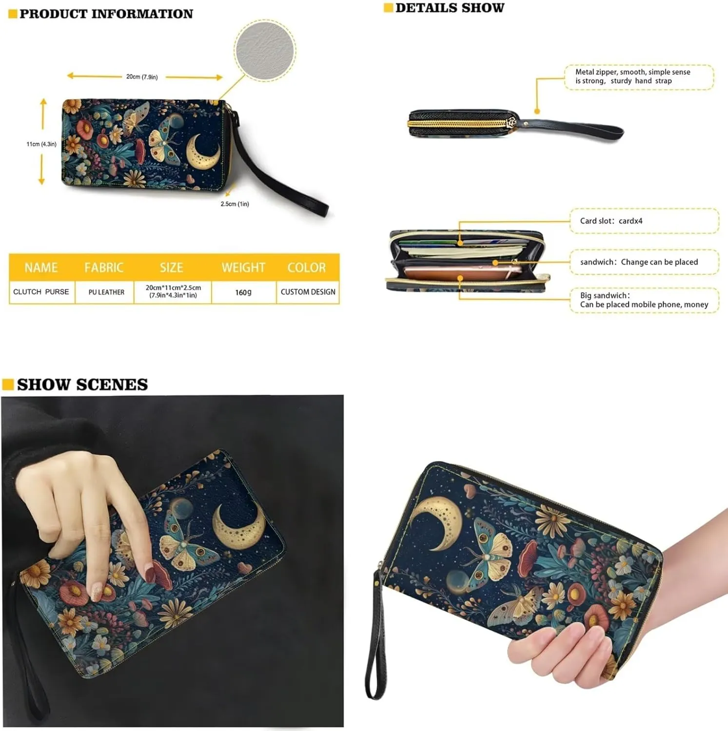 Womens Purses and Handbags Fashion Office Work Handbag Purse 2Pcs Set