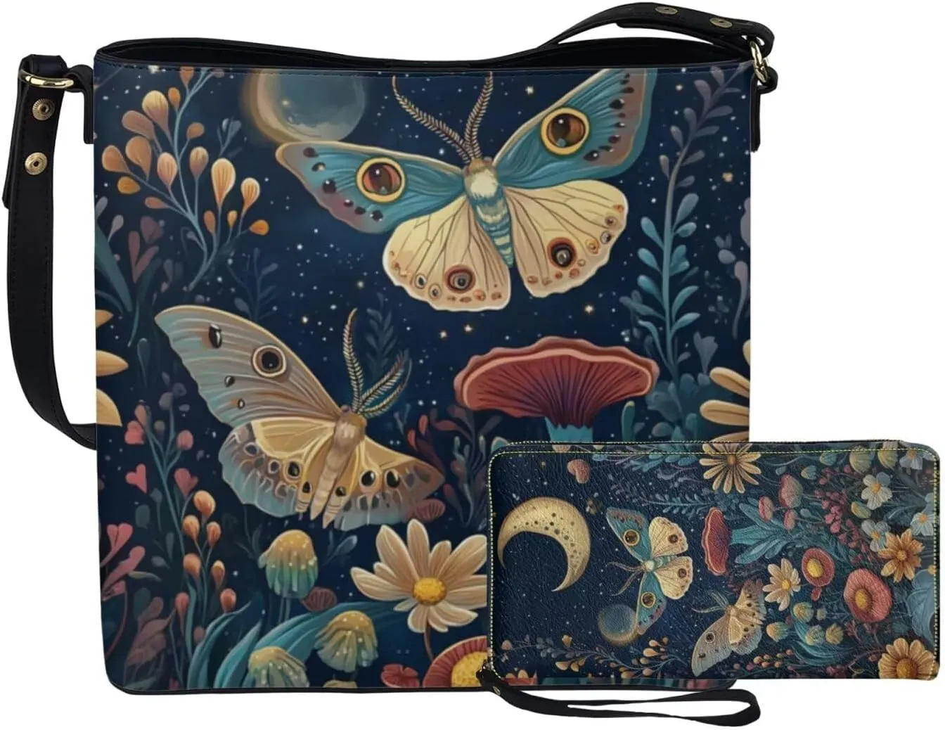 Womens Purses and Handbags Fashion Office Work Handbag Purse 2Pcs Set