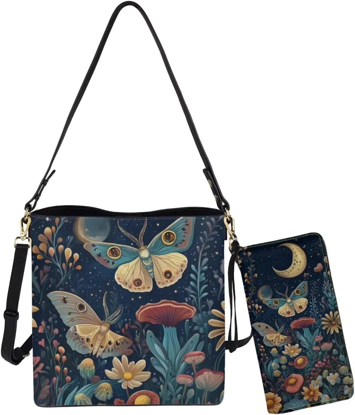 Womens Purses and Handbags Fashion Office Work Handbag Purse 2Pcs Set