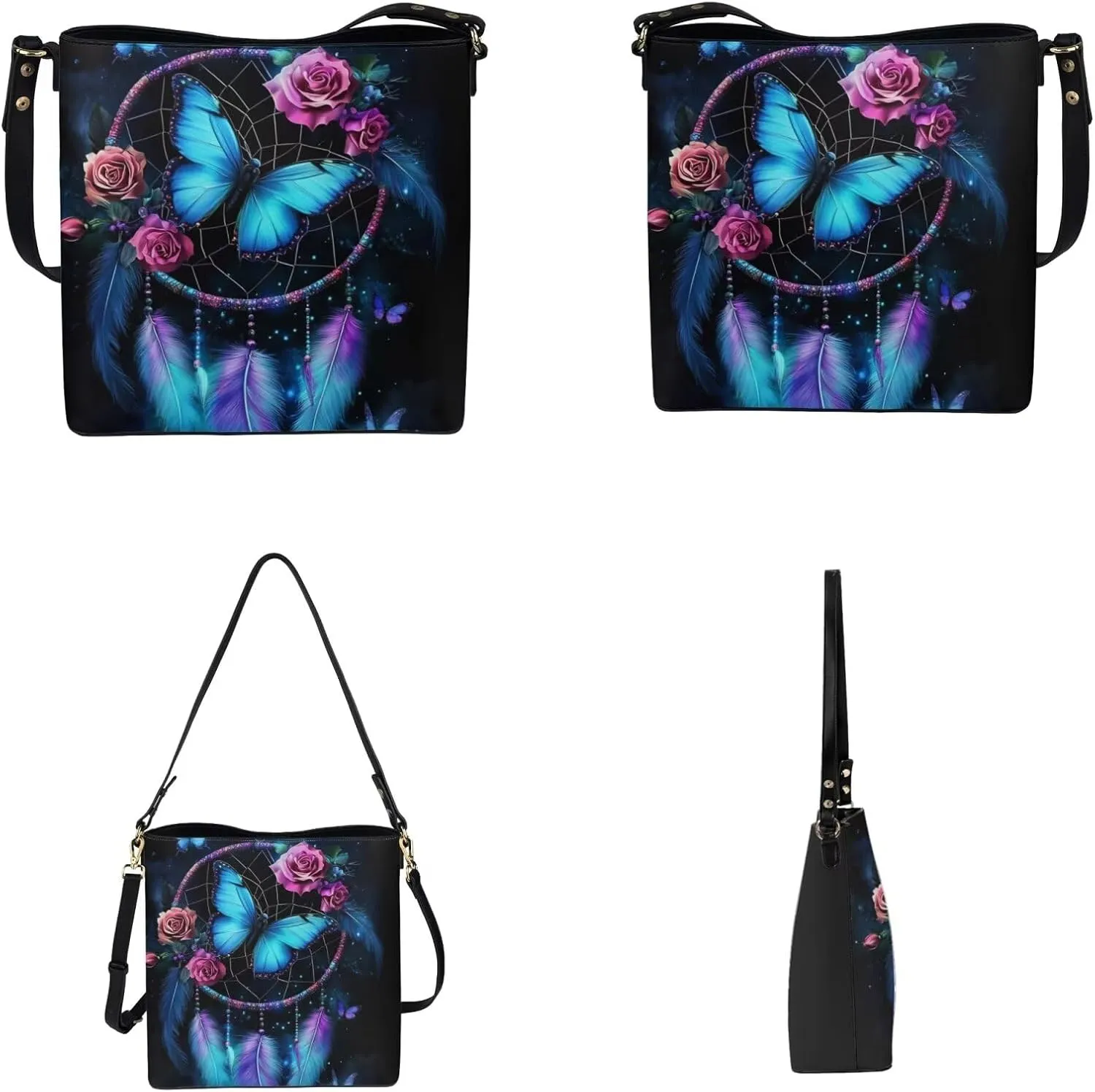 Womens Purses and Handbags Fashion Office Work Handbag Purse 2Pcs Set