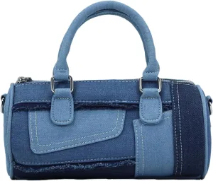 Women's Quilted Crossbody Bag - Small Shoulder Purse, Jean Denim Handbag, Perfect for Everyday Use