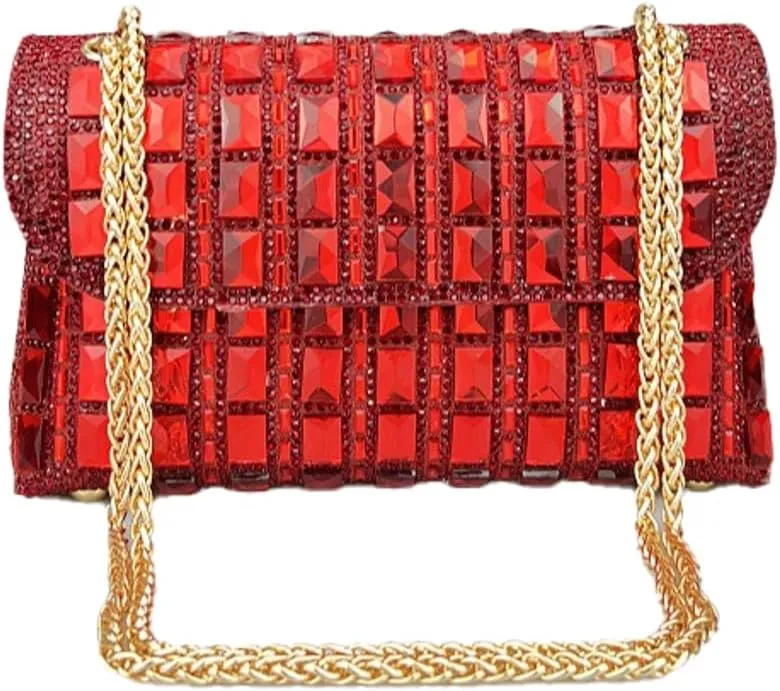 Women's Rhinestone Clutch Evening Bags Shoulder Crossbody Bag Handbag Sparkly Glitter Purse Dinner Party Prom Wedding