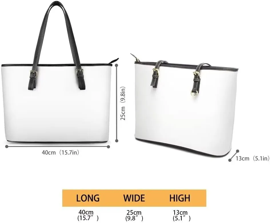 Women's Soft Faux Leather Tote Bag Casual Handbags and Purses for Travel