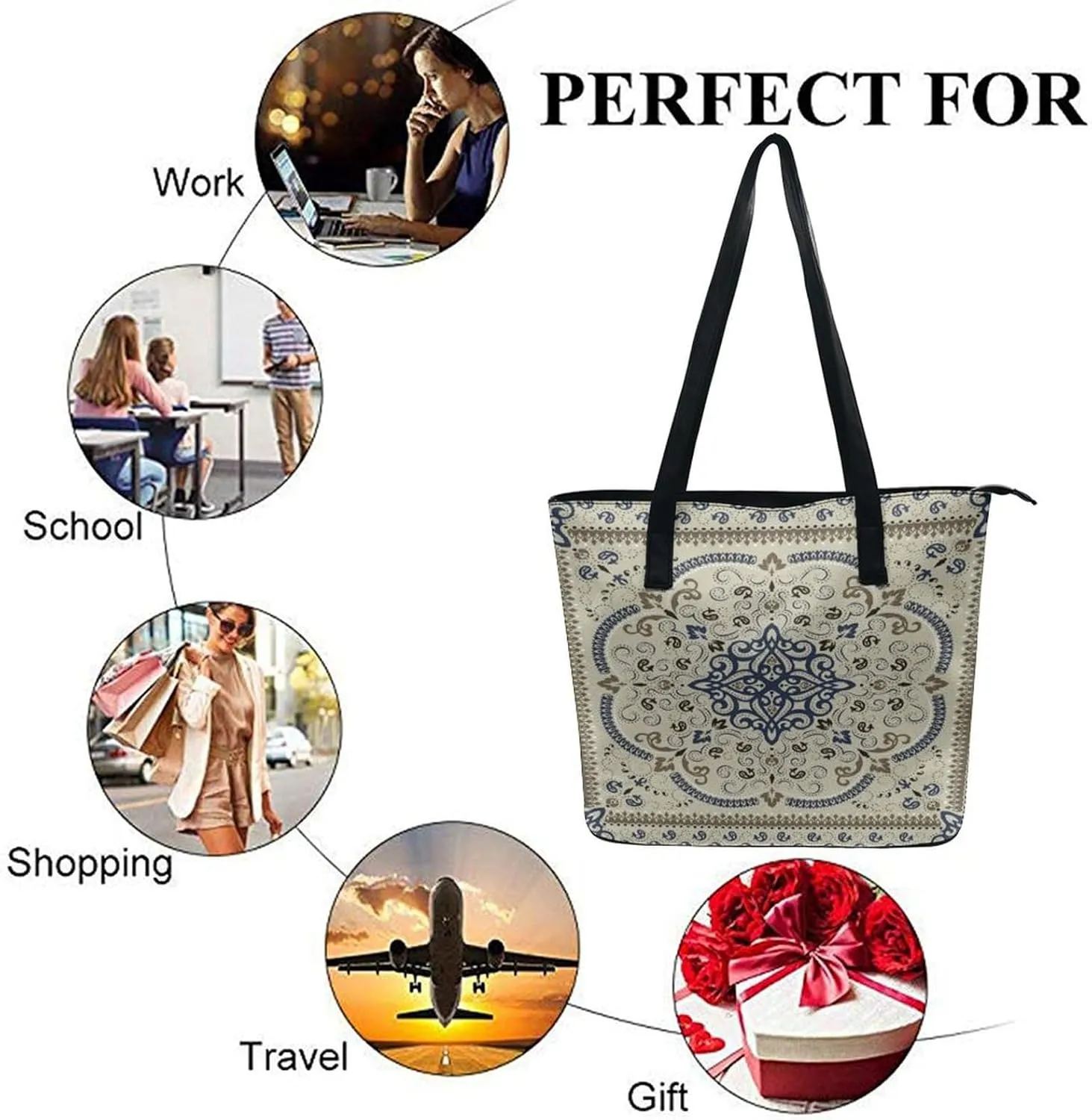 Women's Soft Leather Handbag Tote Purses Shoulder Bucket Bag