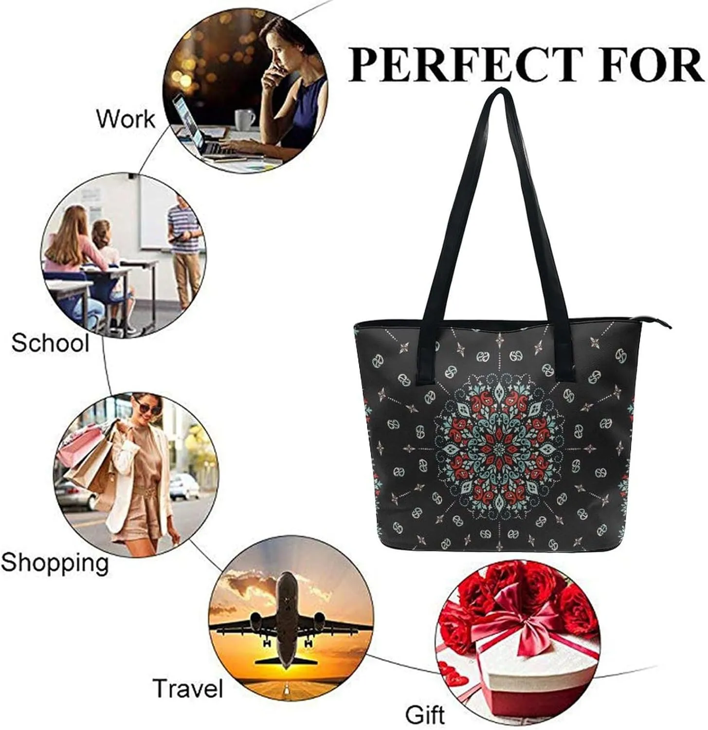Women's Soft Leather Handbag Tote Purses Shoulder Bucket Bag