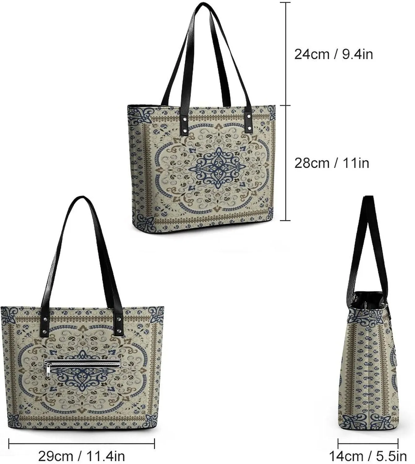 Women's Soft Leather Handbag Tote Purses Shoulder Bucket Bag