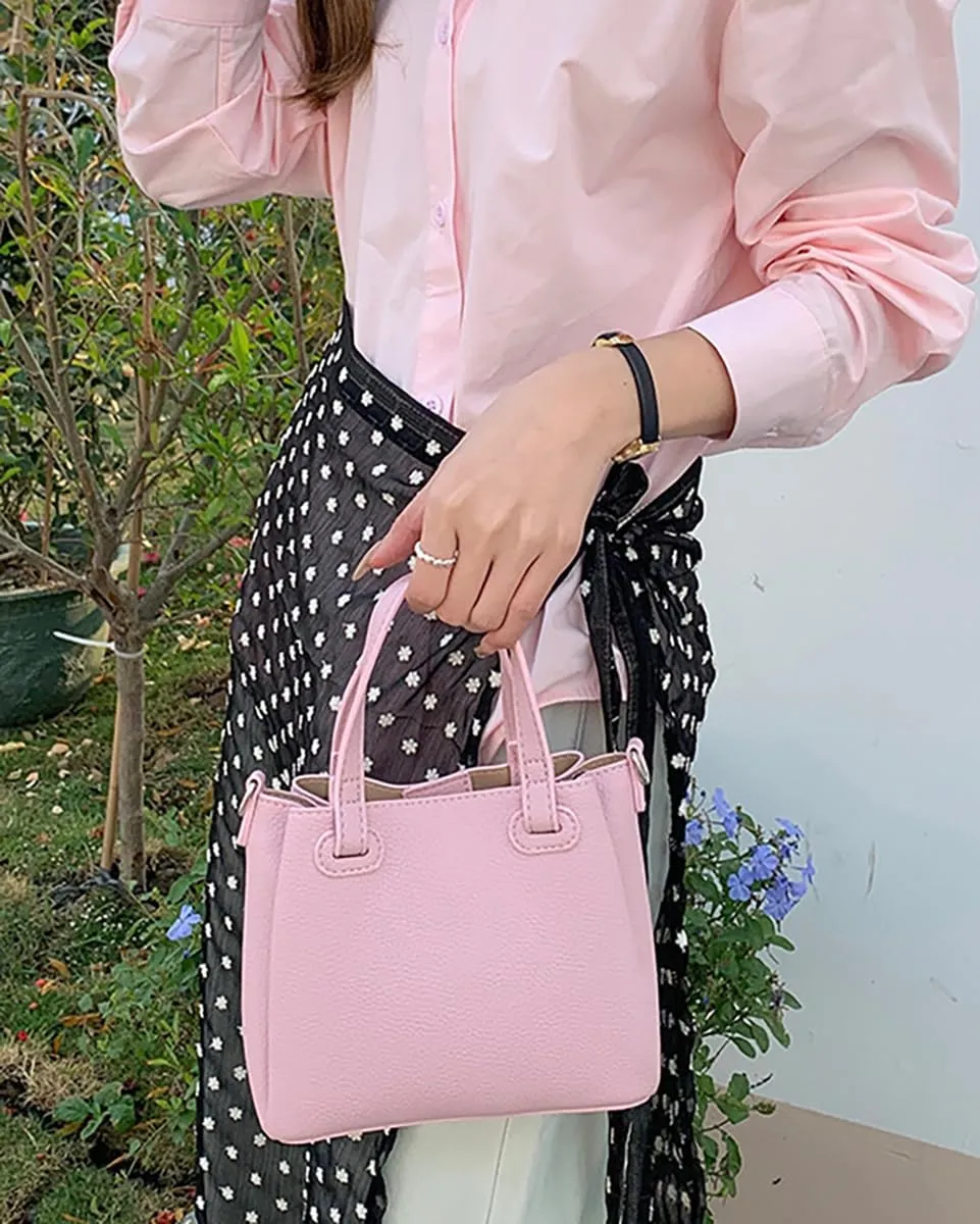 Womens Soft Vegan Leather Shoulder Crossbody Bag Casual Purse Small Totes Chic Handbag Top Handle Satchel