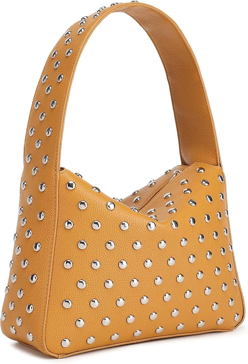Women's Studded Purses Black Shoulder Bag Y2K Purse 90s Punk Vegan Leather Designer Handbags
