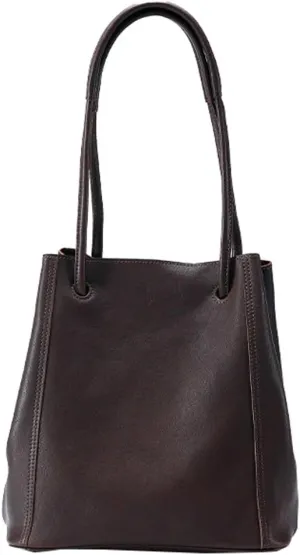 Womens Vintage Genuine Leather Tote Bag Large Bucket Shoulder Satchel Work Purses Top Handle Handbags Set 2pcs