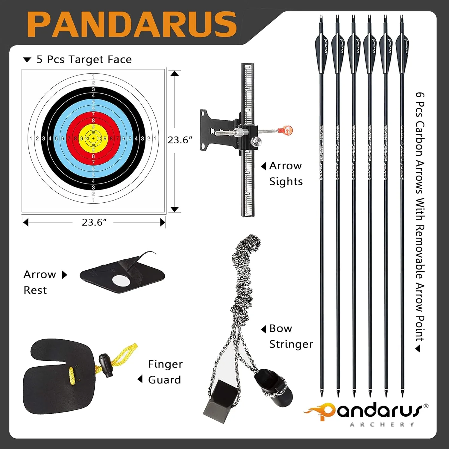 Wooden Takedown Recurve Bow 62" Right Handed for Outdoor Training Practice Recurve Bow for Adult & Youth Beginner