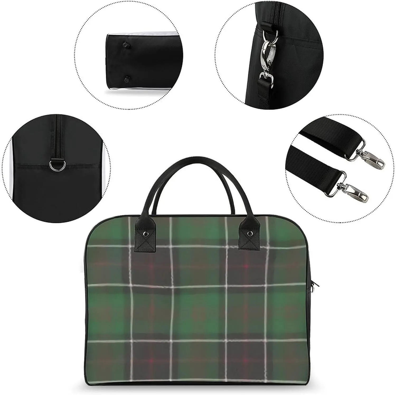 Wooden Wood Planks Fashionable Large Capacity Travel Handbag Unisex