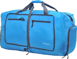 Woogwin Travel Duffel Bag Large Foldable Waterproof Overnight Bag for Beach Swim Bags Pool Sports Gym