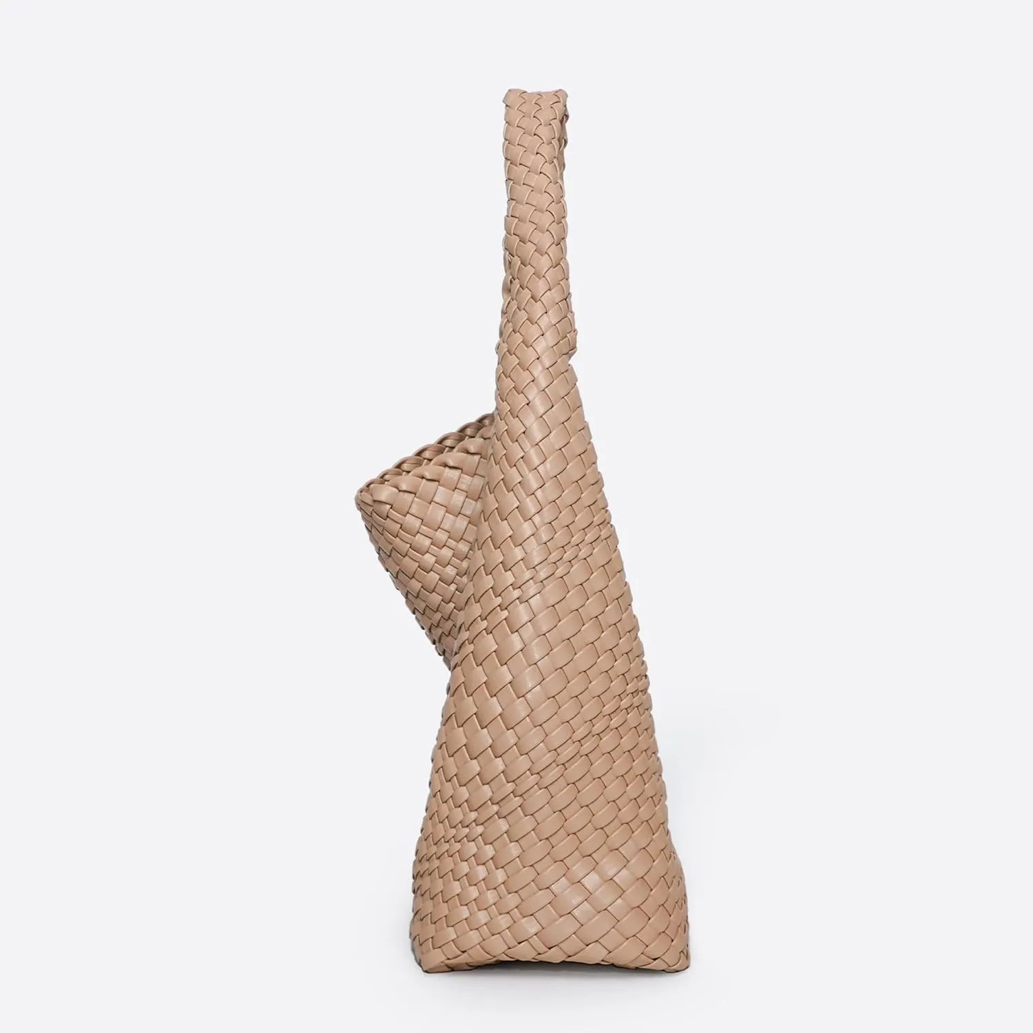 Woven Bag Purses and Handbags for Women, PU Leather Shoulder Bags Top-Handle Bags With Purses