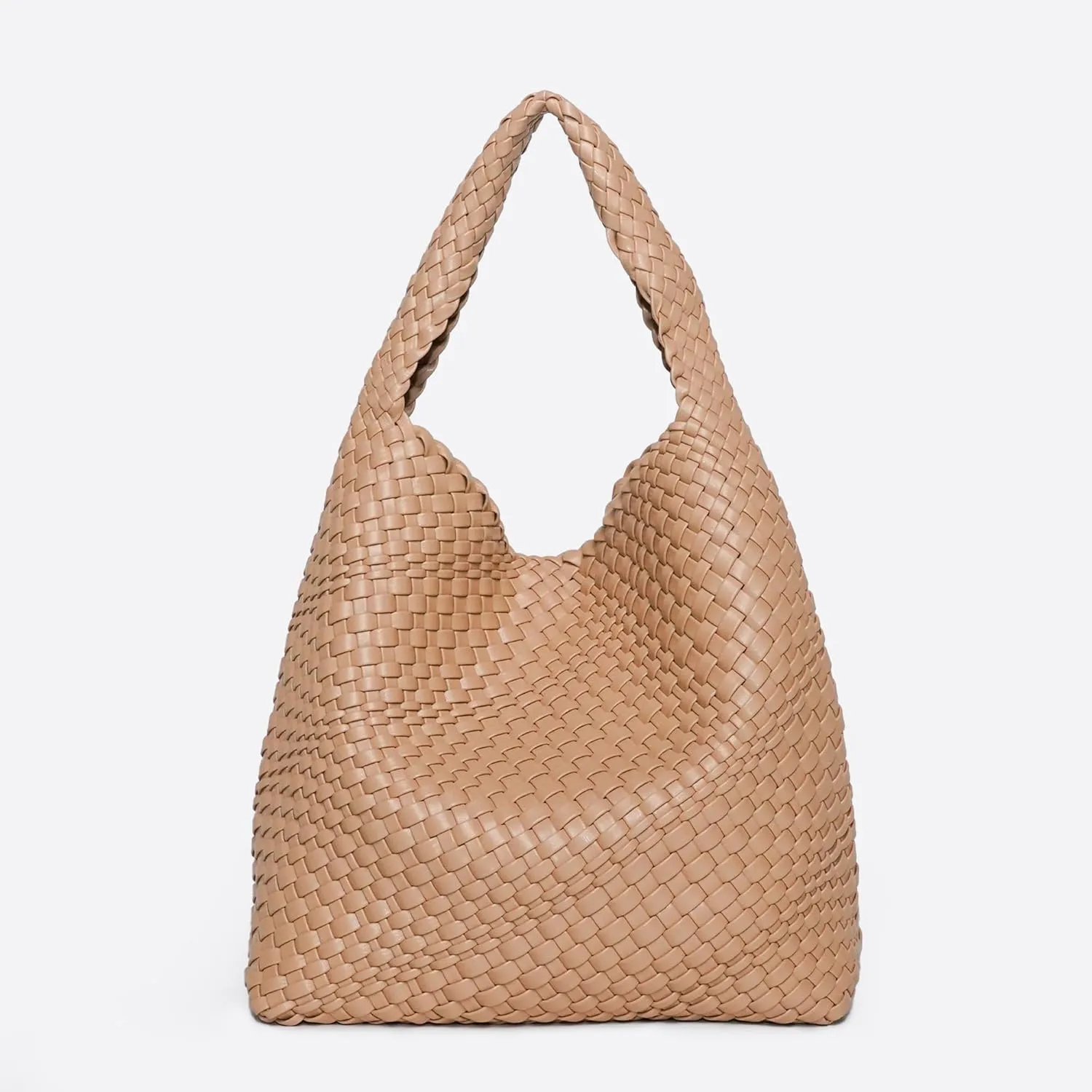 Woven Bag Purses and Handbags for Women, PU Leather Shoulder Bags Top-Handle Bags With Purses
