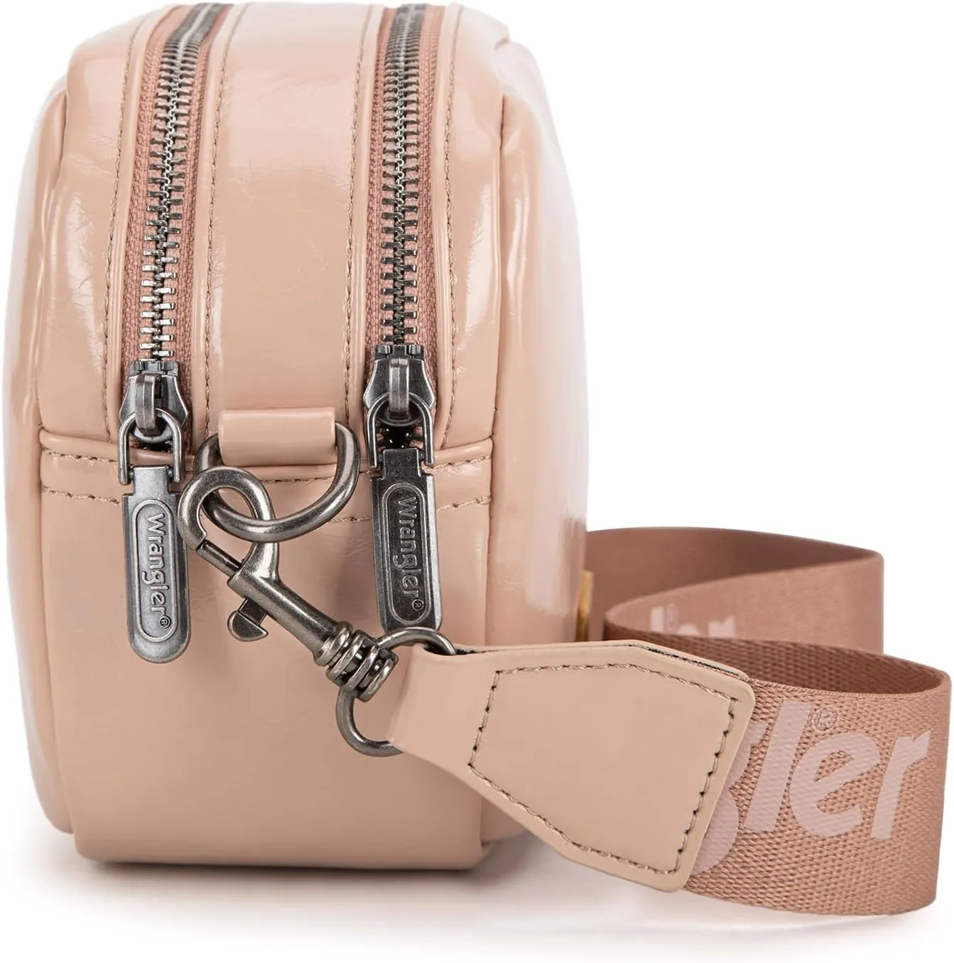 Wrangler Crossbody Bags for Women Shoulder Handbag with Dual Zipper Design