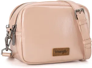 Wrangler Crossbody Bags for Women Shoulder Handbag with Dual Zipper Design
