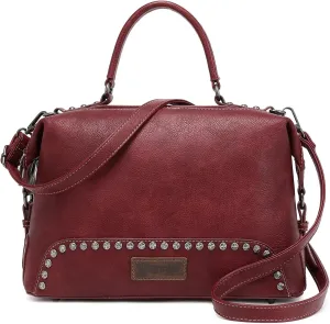 Wrangler Doctor Bag Top Handle Purse Hobo Shoulder Barrel Satchel Handbags for Women