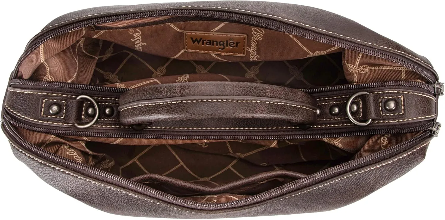 Wrangler Doctor Bag Top Handle Purse Hobo Shoulder Barrel Satchel Handbags for Women