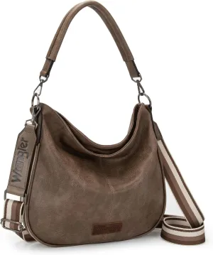 Wrangler Hobo Bags Large Crossbody Bag for Women Shoulder Purse Handbags with Adjustable Strap