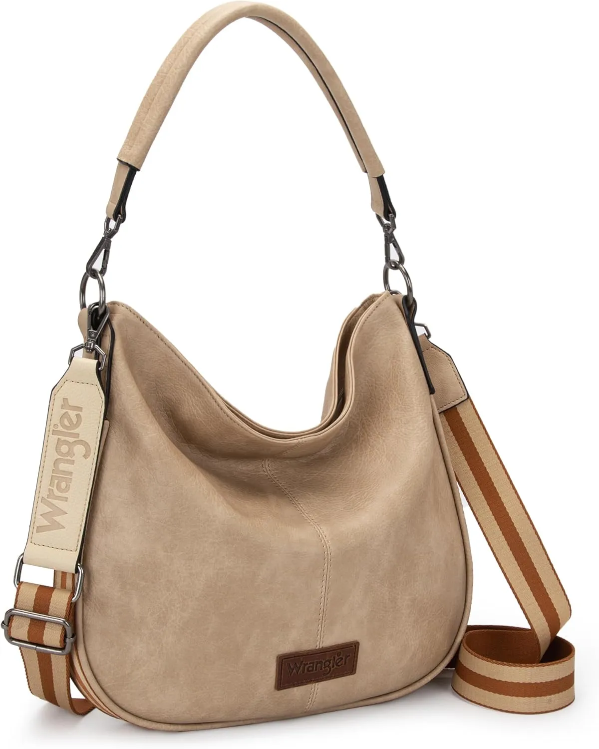 Wrangler Hobo Bags Large Crossbody Bag for Women Shoulder Purse Handbags with Adjustable Strap