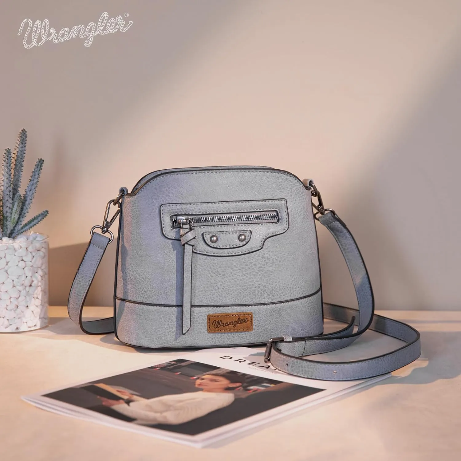 Wrangler Small Crossbody Bags for Women Shoulder Cute Purses and Handbags with Adjustable Strap