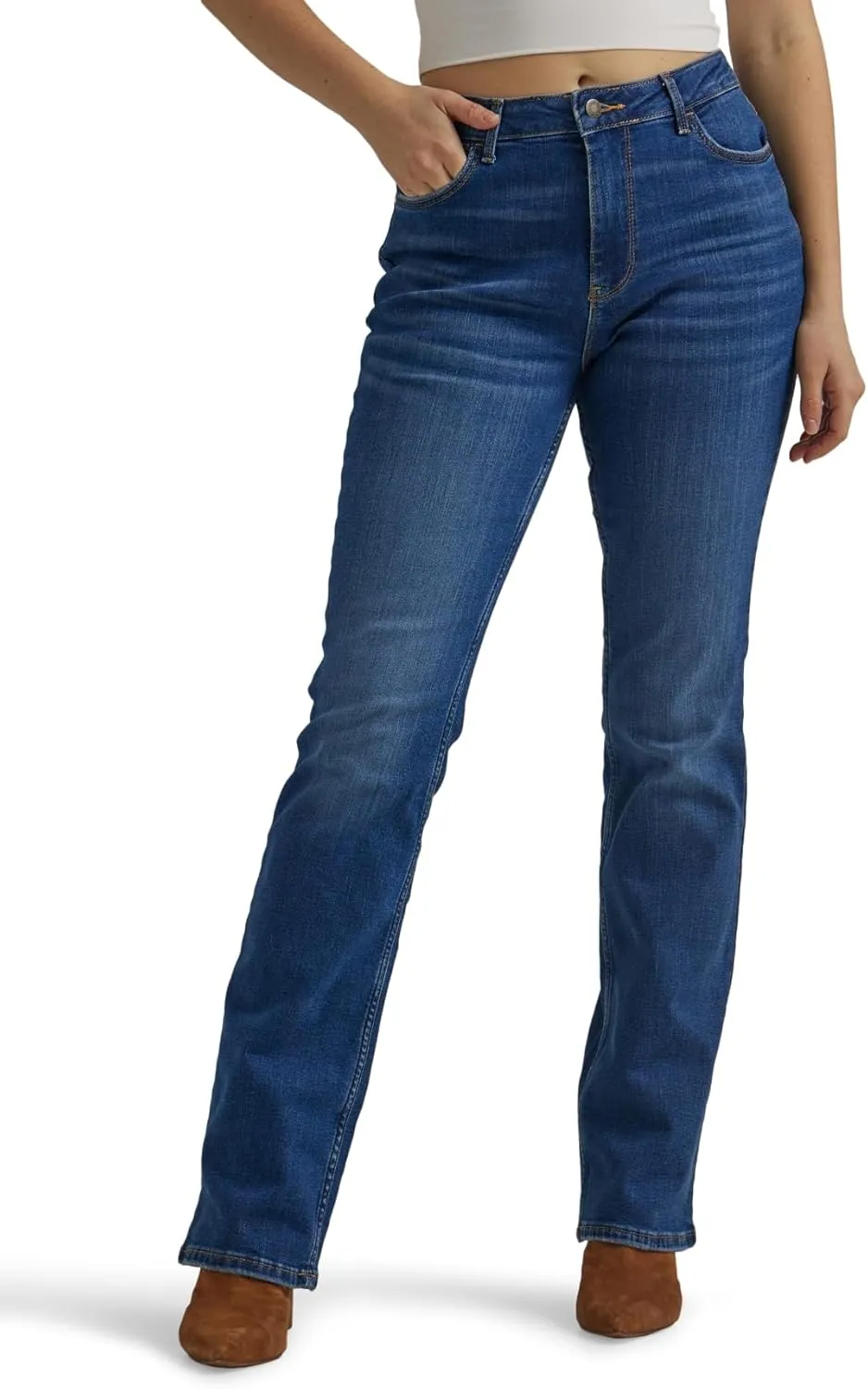 Wrangler Women's High Rise Bold Boot Jean
