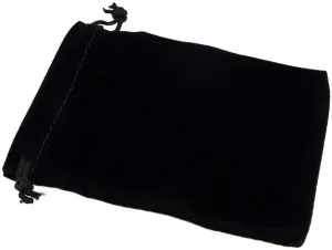 Wudygirl 100 PCS Velvet Drawstring Bags Jewelry Pouches Drawstring Bags 5X6'' Cloth Gaming Dice Fingertip Gyro Marble Jewelry Bags (100PCS Black, 5x6)