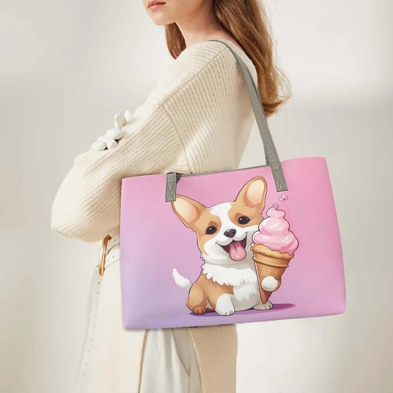Xpyiqun Large Tote Bag for Women Leather Handbag Shoulder Purse Top-handle Bags