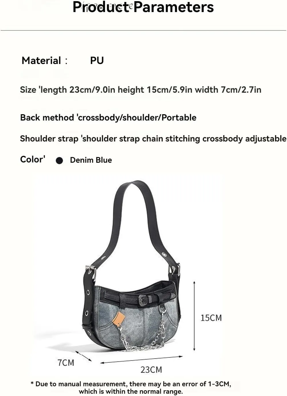 Y2k Accessories Y2k Wallet Crossbody Bag Gothic Retro Crossbody Bag Women's Shoulder Bag