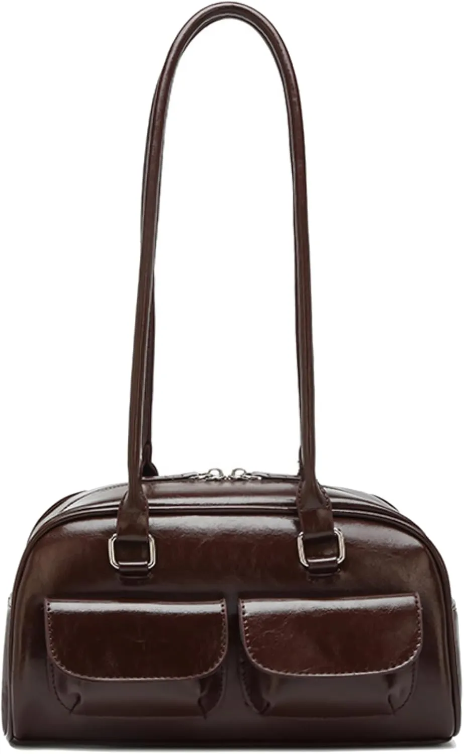 Y2K Shoulder Bag for Women Black Purse Small Retro Brown Purse Trendy Purse Women's Shoulder Handbags Purses