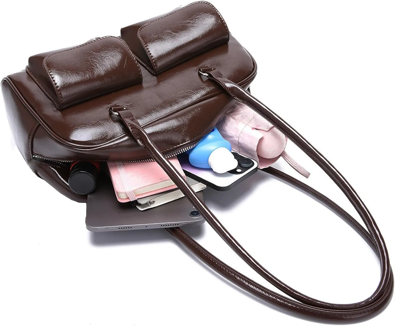 Y2K Shoulder Bag for Women Black Small Purse Brown Purse Trendy Purse Retro Women's Shoulder Handbags Purses