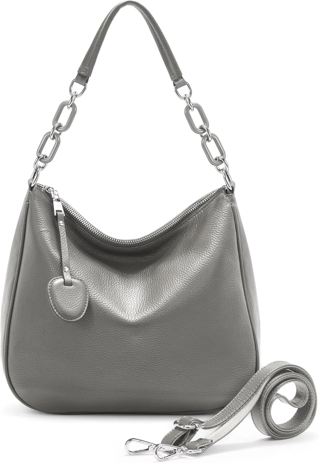 YALUXE Real Leather Hobo Bags for Women Designer Handbags Shoulder Bags Cross-body Purses