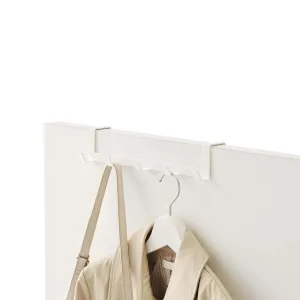 YAMAZAKI home Smart Wide Over the Door Rack, White