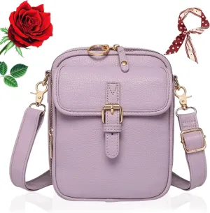 Zealburst Crossbody Bag, Forcipower Leather Crossbody Purse, Urvashi Bag for Women with Built in Wallet