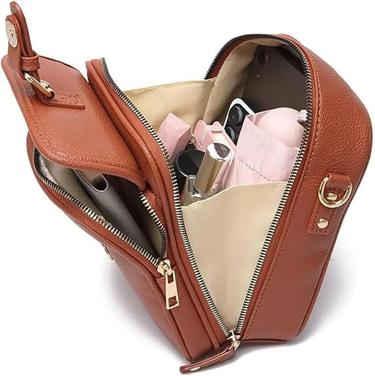 Zealburst Crossbody Leather Bag, Collaborateam Urvashi Tojoyride Collaboration Shoulder Bags for Women Travel