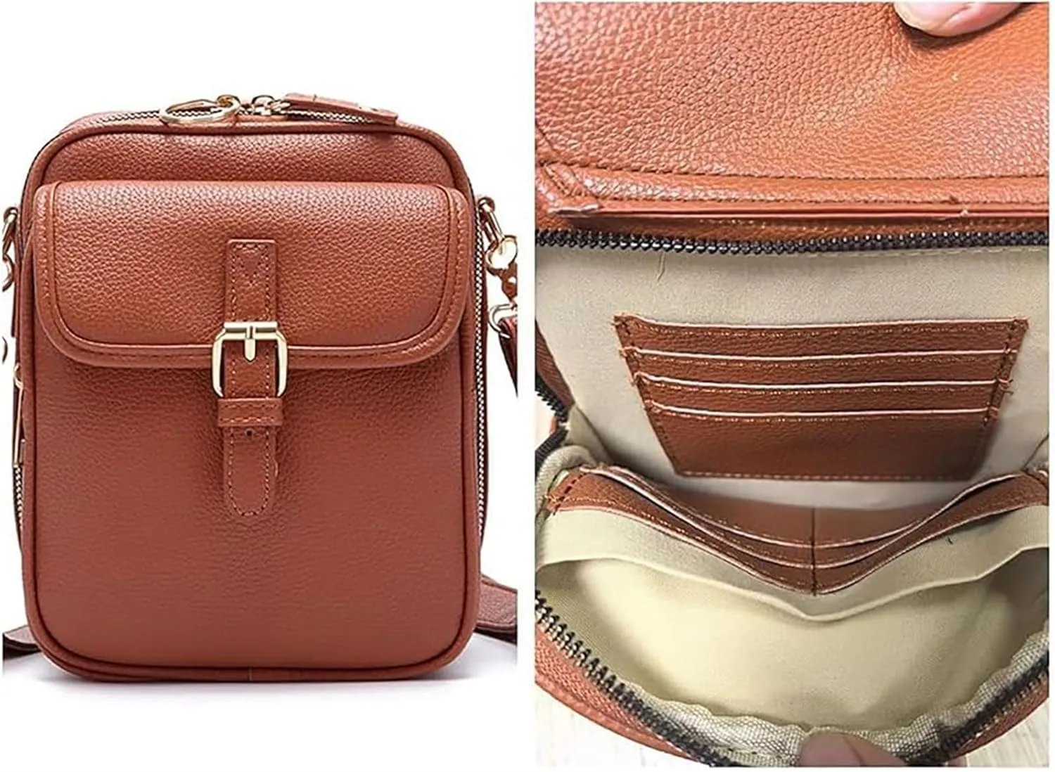 Zealburst Crossbody Leather Bag, Collaborateam Urvashi Tojoyride Collaboration Shoulder Bags for Women Travel