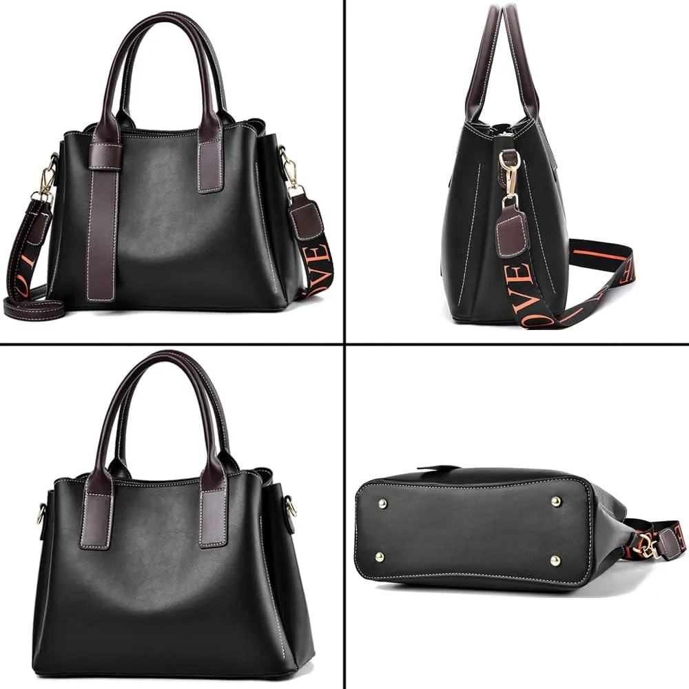 ZiMing Women Handbags Satchel Bags Vegan Leather Shoulder Bag Top Handle Tote Bag Stylish Zipper Purse for Minimalist Ladies