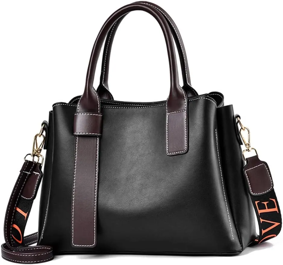 ZiMing Women Handbags Satchel Bags Vegan Leather Shoulder Bag Top Handle Tote Bag Stylish Zipper Purse for Minimalist Ladies